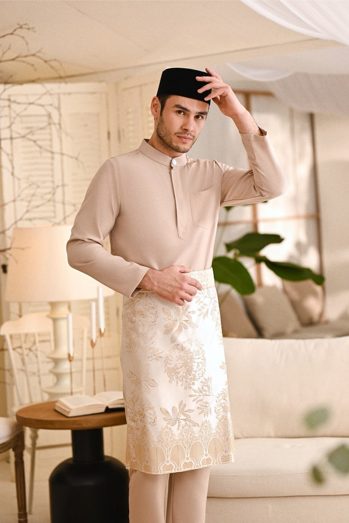 Baju Melayu Light Bespoke Fit - Nude