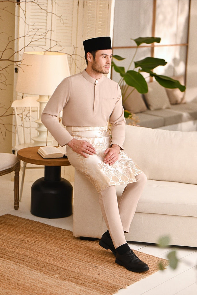 Baju Melayu Light Bespoke Fit - Nude