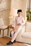 Baju Melayu Kids Light Bespoke Fit - Baby Pink