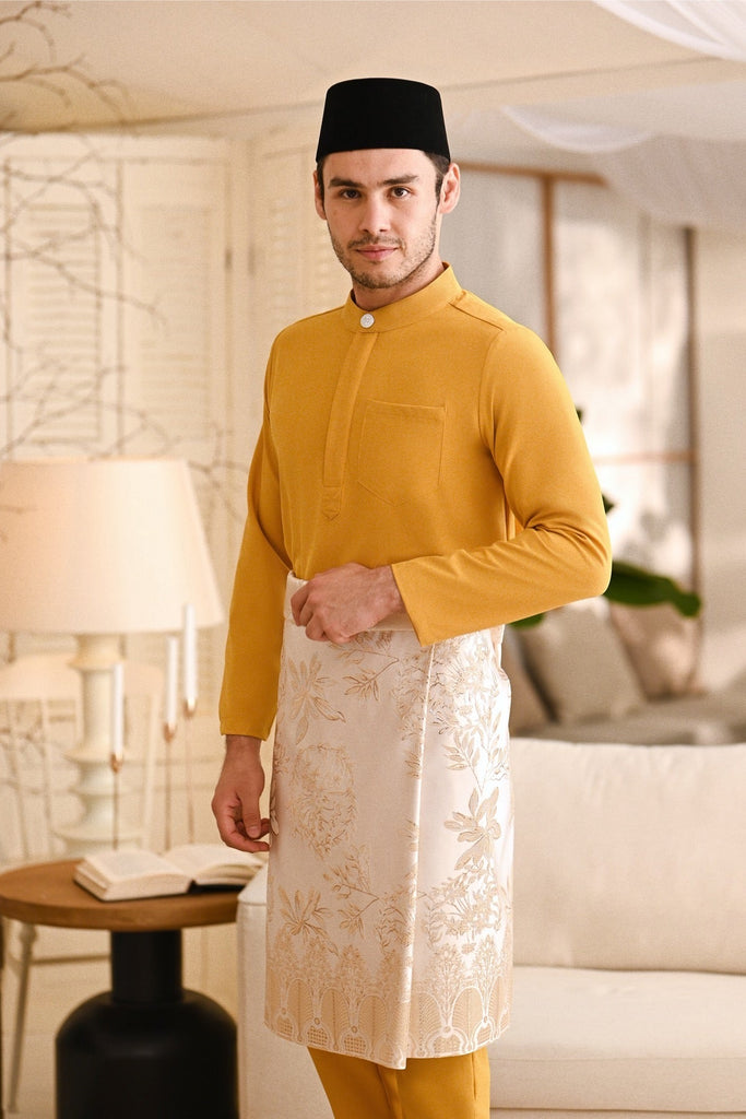 Baju Melayu Light Bespoke Fit - Butterscotch