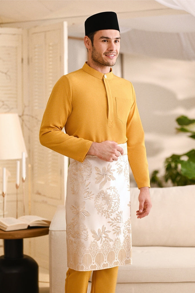 Baju Melayu Light Bespoke Fit - Butterscotch