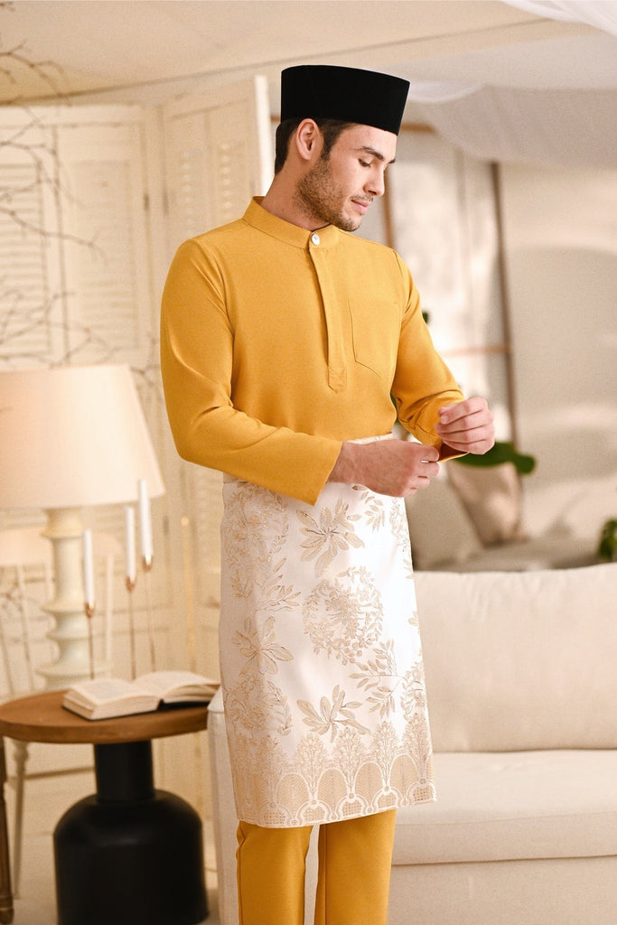 Baju Melayu Light Bespoke Fit - Butterscotch