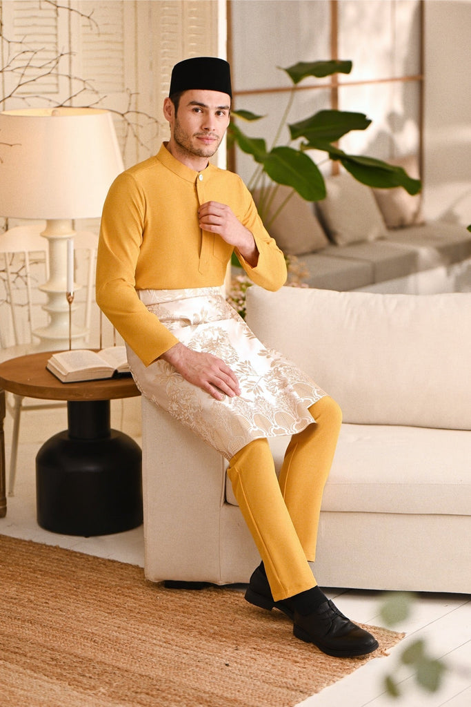 Baju Melayu Light Bespoke Fit - Butterscotch