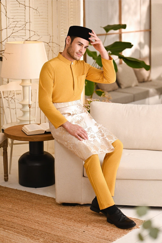 Baju Melayu Light Bespoke Fit - Butterscotch