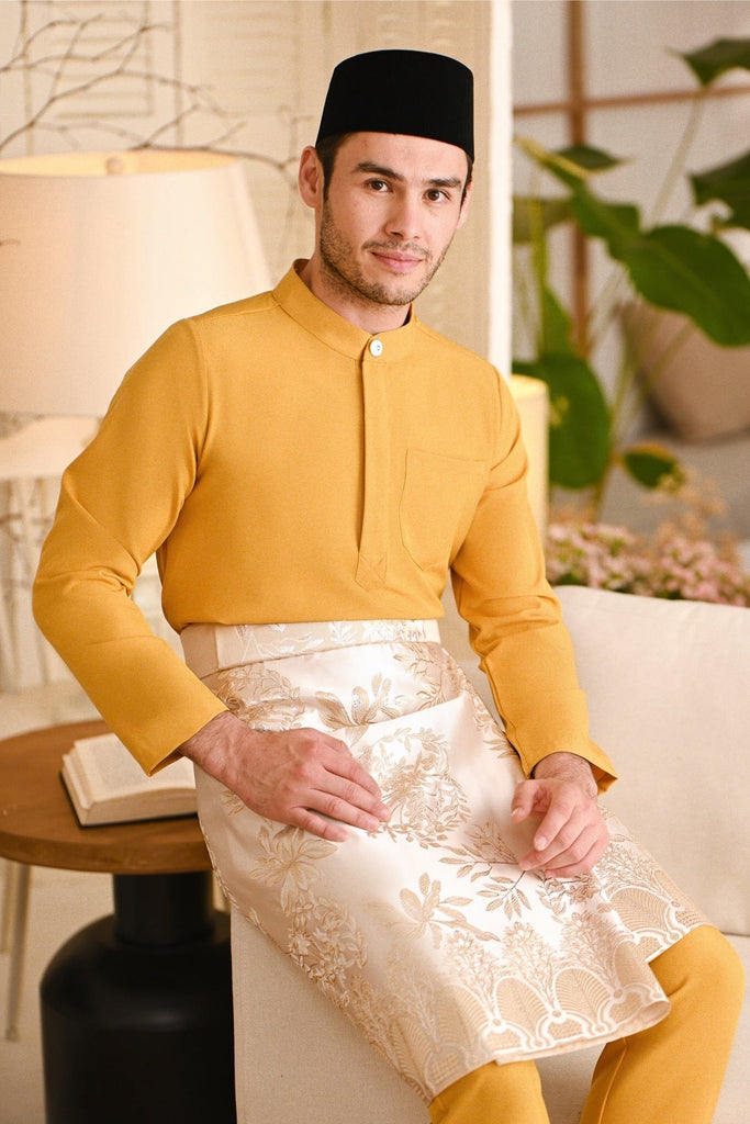Baju Melayu Light Bespoke Fit - Butterscotch