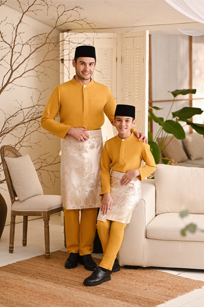 Baju Melayu Light Bespoke Fit - Butterscotch