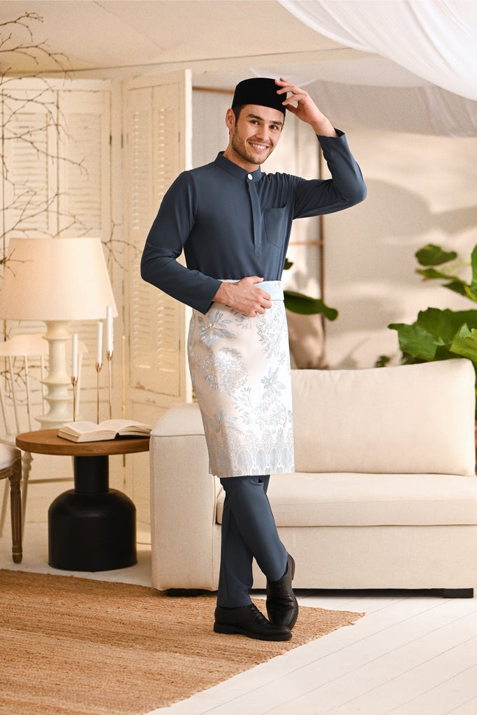 Baju Melayu Light Bespoke Fit - Blue Green