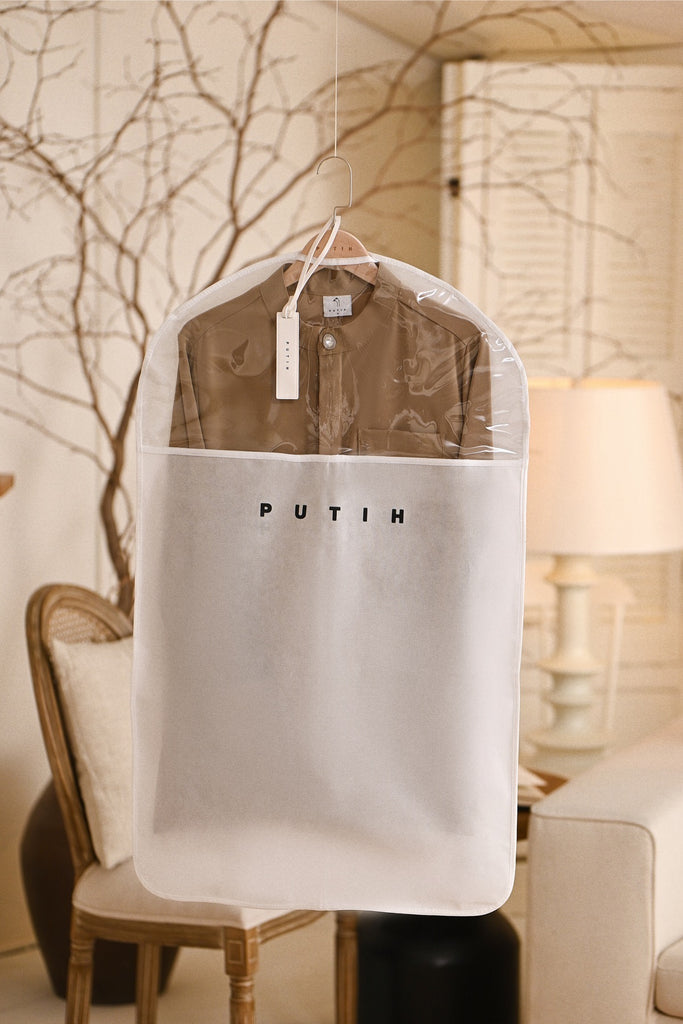 Baju Melayu Natural Cotton Bespoke Fit - White