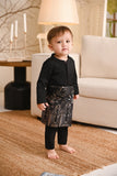 Baju Melayu Babies Light Bespoke Fit - Jet Black