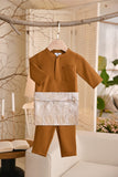 Baju Melayu Babies Light Bespoke Fit - Golden Brown