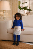 Baju Melayu Babies Natural Cotton Bespoke Fit - Royal Blue