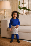 Baju Melayu Babies Natural Cotton Bespoke Fit - Royal Blue
