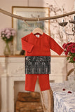 Baju Melayu Babies Luxury Bespoke Fit - Scarlet Red