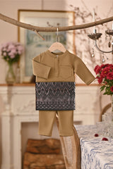 Baju Melayu Babies Luxury Bespoke Fit - Wool Tweed