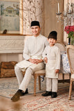 Baju Melayu Kids Luxury Bespoke Fit - Moonbeam