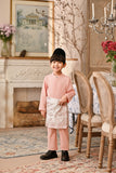 Baju Melayu Kids Luxury Bespoke Fit - Peach Pink