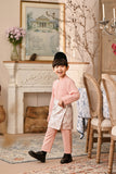 Baju Melayu Kids Luxury Bespoke Fit - Peach Pink