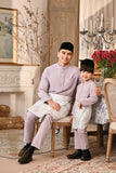 Baju Melayu Kids Luxury Bespoke Fit - Lavender Frost