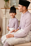 Baju Melayu Kids Luxury Bespoke Fit - Lavender Frost