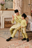 Baju Melayu Kids Luxury Bespoke Fit - Bog Green