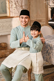 Baju Melayu Kids Luxury Bespoke Fit - Haze Mint