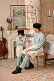 Baju Melayu Kids Luxury Bespoke Fit - Haze Mint