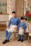 Baju Melayu Kids Luxury Bespoke Fit - River Blue