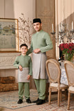 Baju Melayu Kids Luxury Bespoke Fit - Basil
