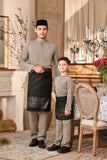 Baju Melayu Luxury Bespoke Fit - Elephant Grey
