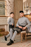 Baju Melayu Kids Luxury Bespoke Fit - Limestone