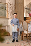 Baju Melayu Kids Luxury Bespoke Fit - Tempest Blue