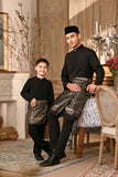Baju Melayu Kids Luxury Bespoke Fit - Black