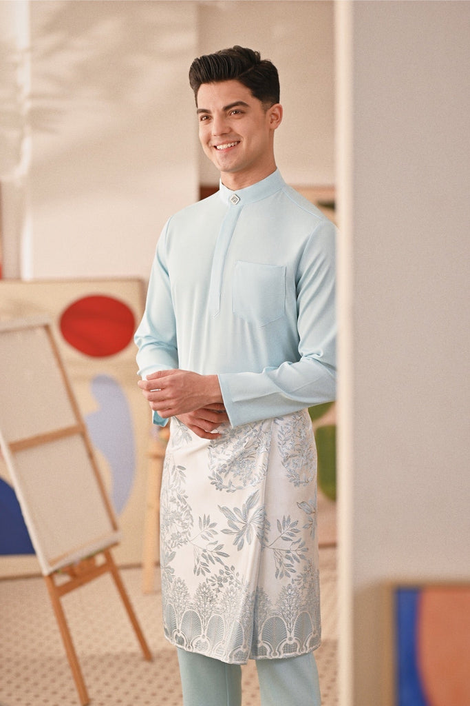 Baju Melayu Couture Slim Fit - Clear Water