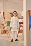 Baju Melayu Kids Couture Bespoke Fit - Off White