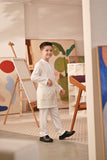 Baju Melayu Kids Couture Bespoke Fit - Off White