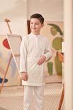 Baju Melayu Kids Couture Bespoke Fit - Off White