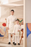 Baju Melayu Kids Couture Bespoke Fit - Off White