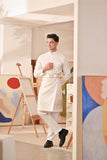 Baju Melayu Couture Slim Fit - Off White