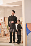 Baju Melayu Couture Slim Fit - Black