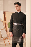 Baju Melayu Couture Slim Fit - Black