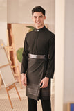 Baju Melayu Couture Slim Fit - Black