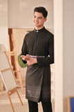 Baju Melayu Couture Slim Fit - Black