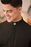 Baju Melayu Couture Slim Fit - Black