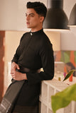 Baju Melayu Couture Slim Fit - Black