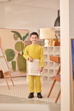 Baju Melayu Kids Couture Bespoke Fit - Maize Yellow