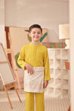Baju Melayu Kids Couture Bespoke Fit - Maize Yellow