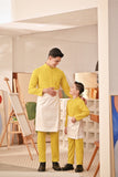 Baju Melayu Kids Couture Bespoke Fit - Maize Yellow