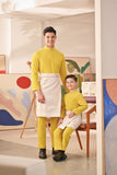 Baju Melayu Kids Couture Bespoke Fit - Maize Yellow