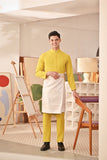 Baju Melayu Couture Slim Fit - Maize Yellow