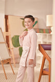 Baju Melayu Kids Couture Bespoke Fit - Baby Pink